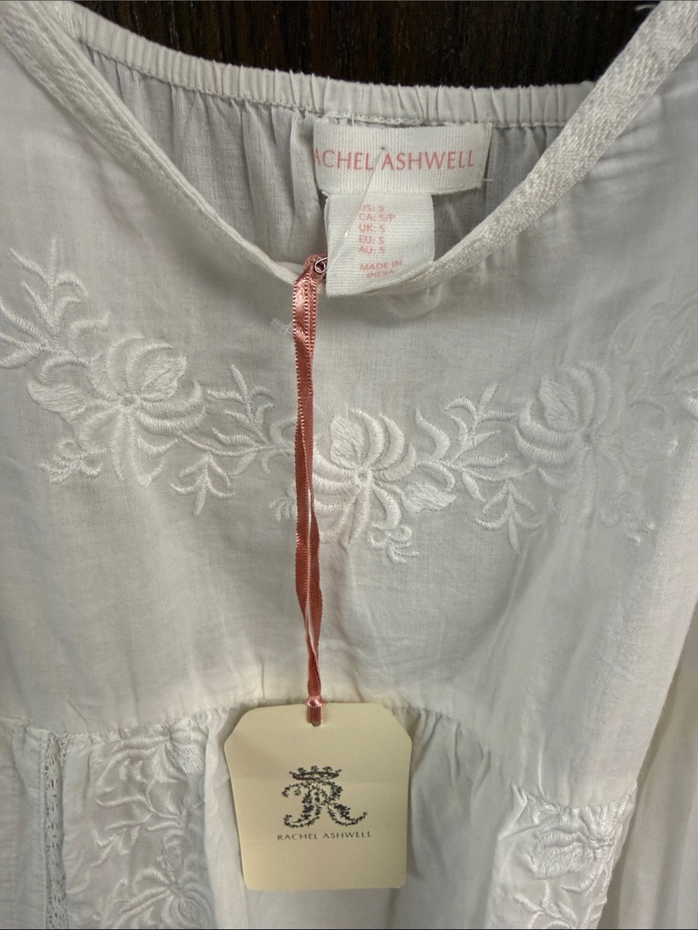 Rachel Ashwell White Embroidered Nightgown - NWT - Picture 2 of 5